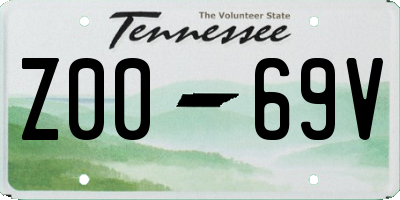 TN license plate Z0069V