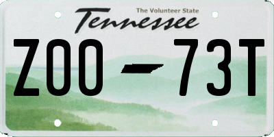 TN license plate Z0073T