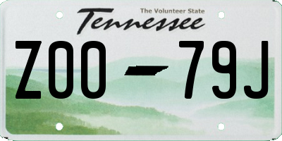 TN license plate Z0079J