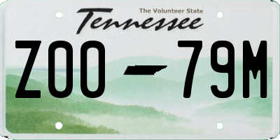 TN license plate Z0079M