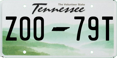 TN license plate Z0079T