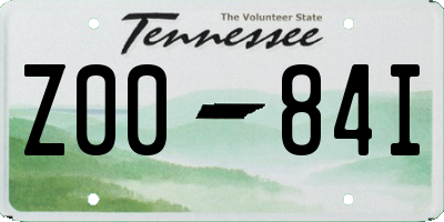 TN license plate Z0084I