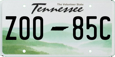 TN license plate Z0085C