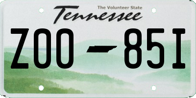 TN license plate Z0085I