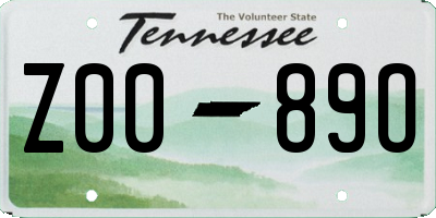TN license plate Z0089O