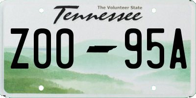 TN license plate Z0095A