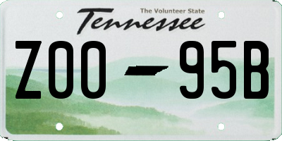 TN license plate Z0095B