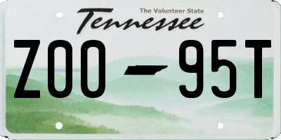 TN license plate Z0095T