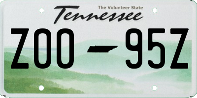 TN license plate Z0095Z