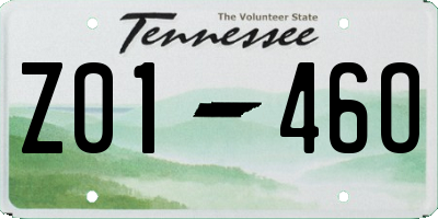 TN license plate Z0146O