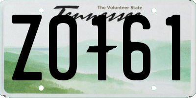 TN license plate Z0161