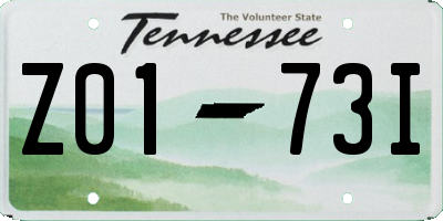 TN license plate Z0173I