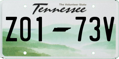 TN license plate Z0173V
