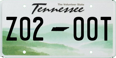 TN license plate Z0200T