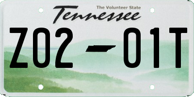 TN license plate Z0201T