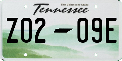 TN license plate Z0209E