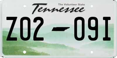 TN license plate Z0209I