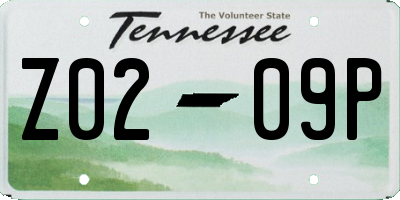TN license plate Z0209P