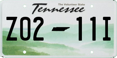 TN license plate Z0211I