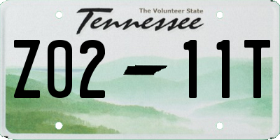 TN license plate Z0211T