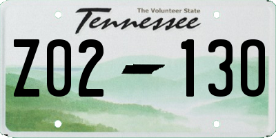 TN license plate Z0213O