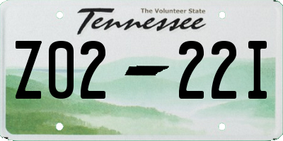 TN license plate Z0222I