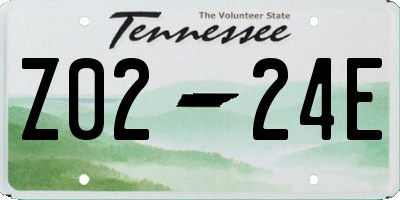 TN license plate Z0224E