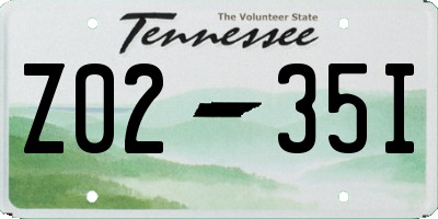 TN license plate Z0235I