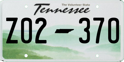 TN license plate Z0237O