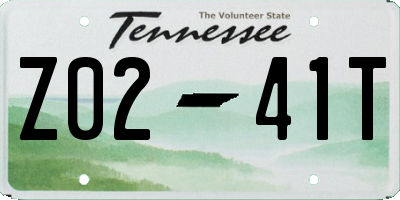 TN license plate Z0241T
