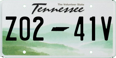 TN license plate Z0241V