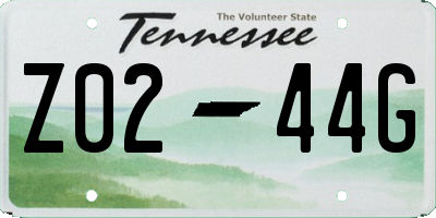 TN license plate Z0244G
