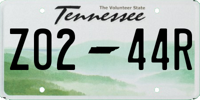 TN license plate Z0244R