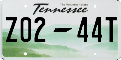 TN license plate Z0244T