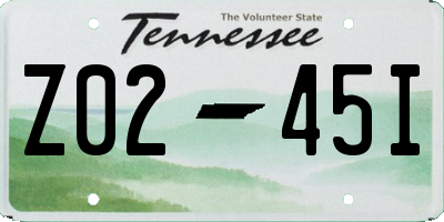 TN license plate Z0245I