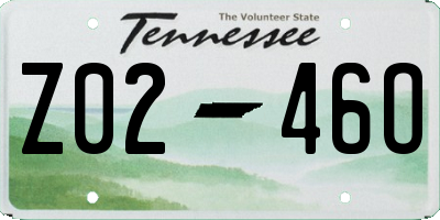 TN license plate Z0246O