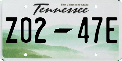 TN license plate Z0247E