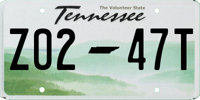 TN license plate Z0247T