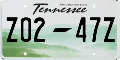 TN license plate Z0247Z