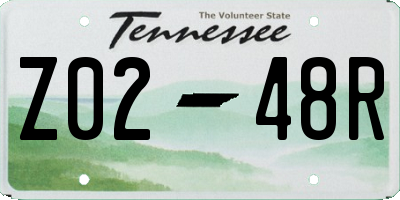 TN license plate Z0248R