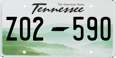 TN license plate Z0259O