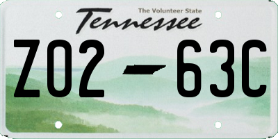 TN license plate Z0263C