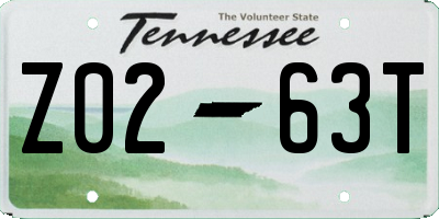 TN license plate Z0263T