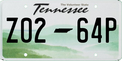 TN license plate Z0264P