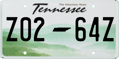 TN license plate Z0264Z