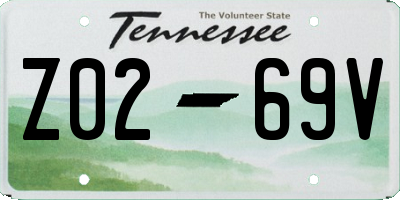 TN license plate Z0269V