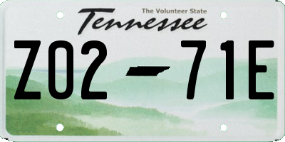 TN license plate Z0271E