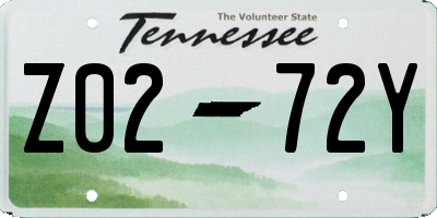 TN license plate Z0272Y