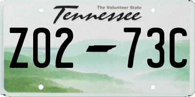 TN license plate Z0273C