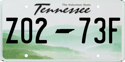 TN license plate Z0273F